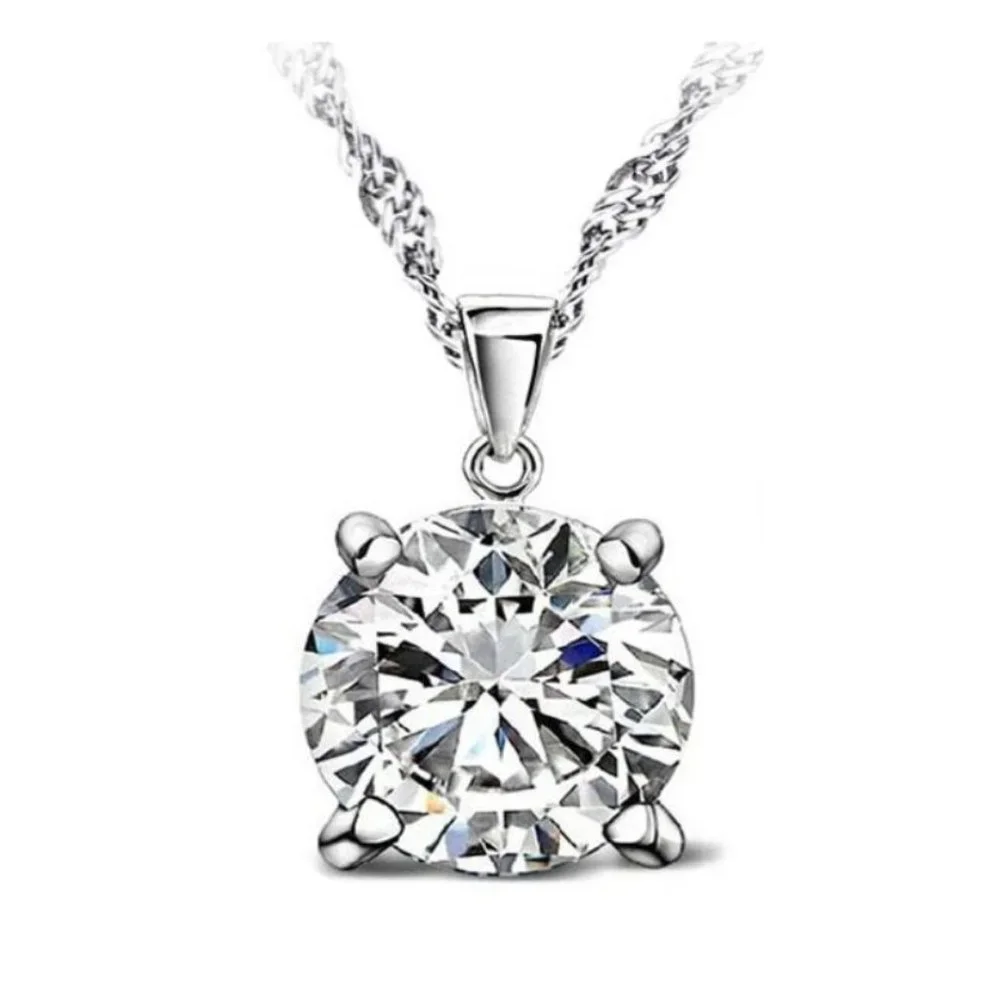 🌟 Necklace And Earrings 925 Sterling Silver Bundle Drop Cute Top - Picture 3 of 3